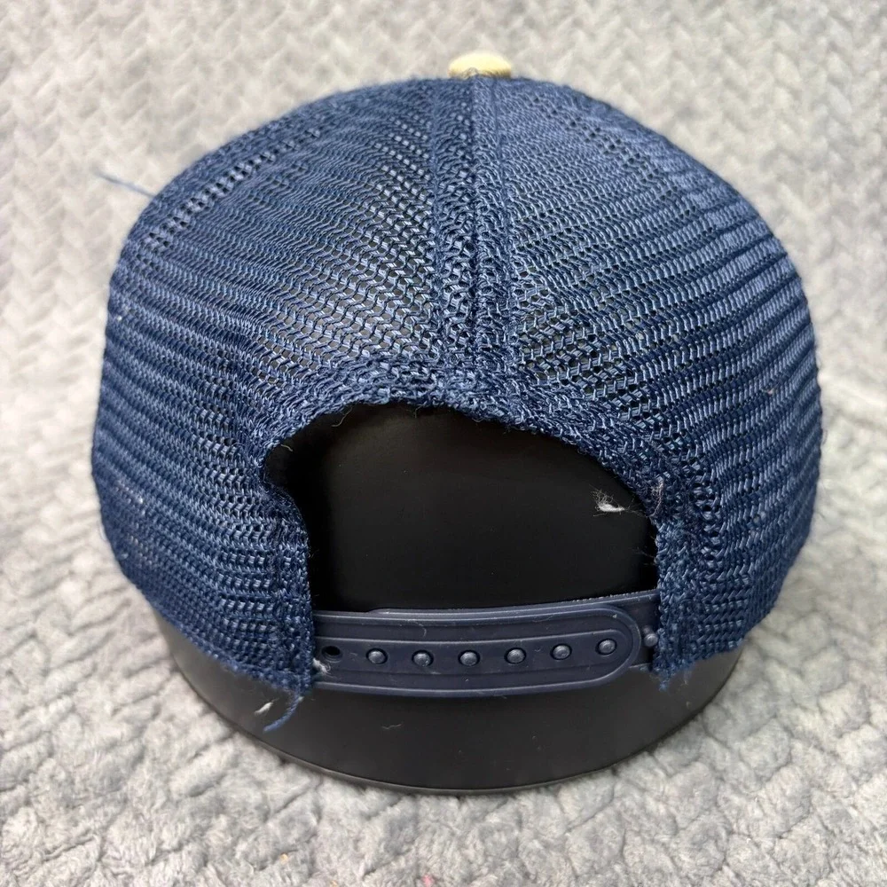 Saint Louis Zoo 1910 Trucker Hat Tan Navy Blue Mesh Snapback Cap